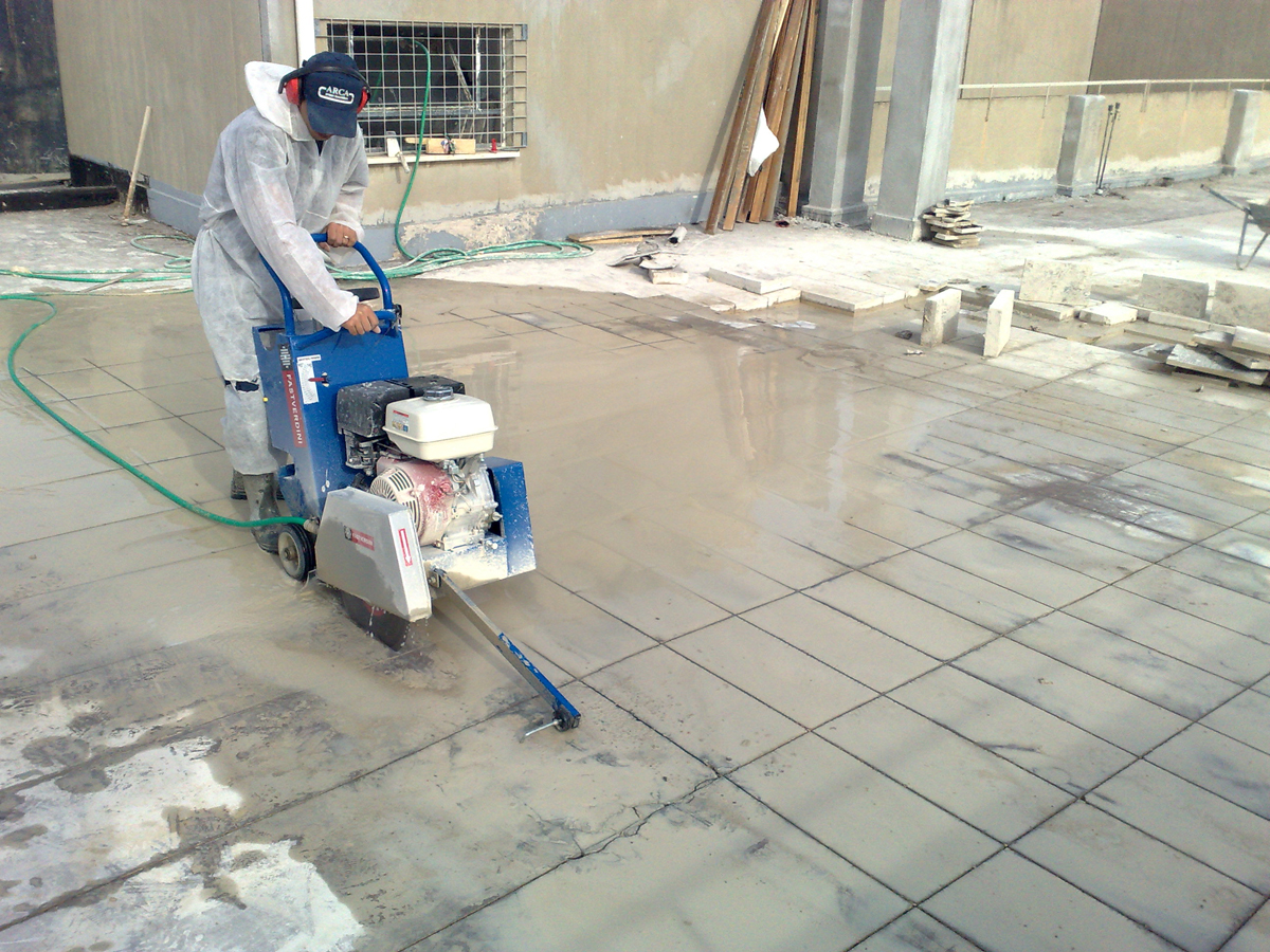 Lavoro Terrazze durante